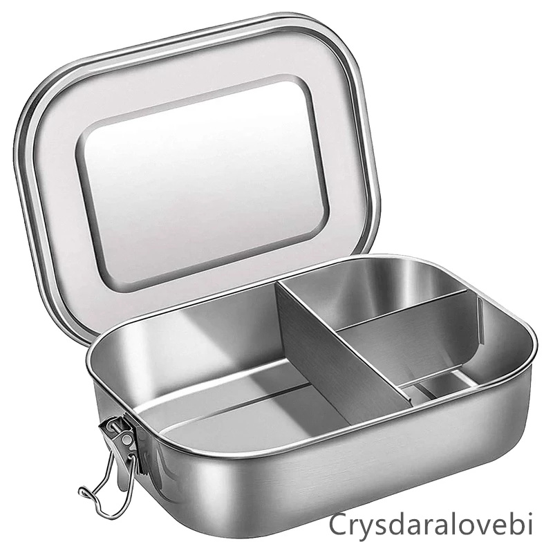 Bento Box Two Tier - Roestvrijstalen Bento Kids Lunchbox voor school
