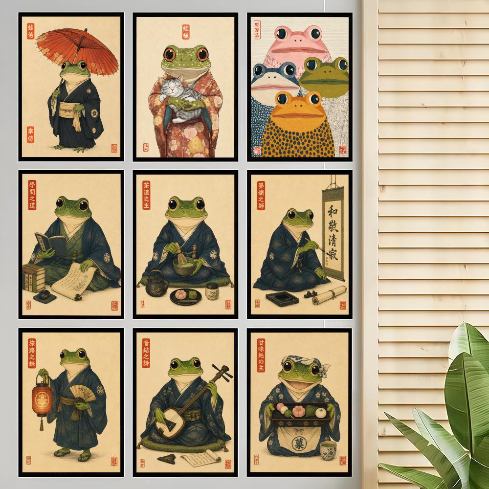Japanese Lifestyle And Culture - Culturele Japanse Kikker Levensstijl Poster Thuis