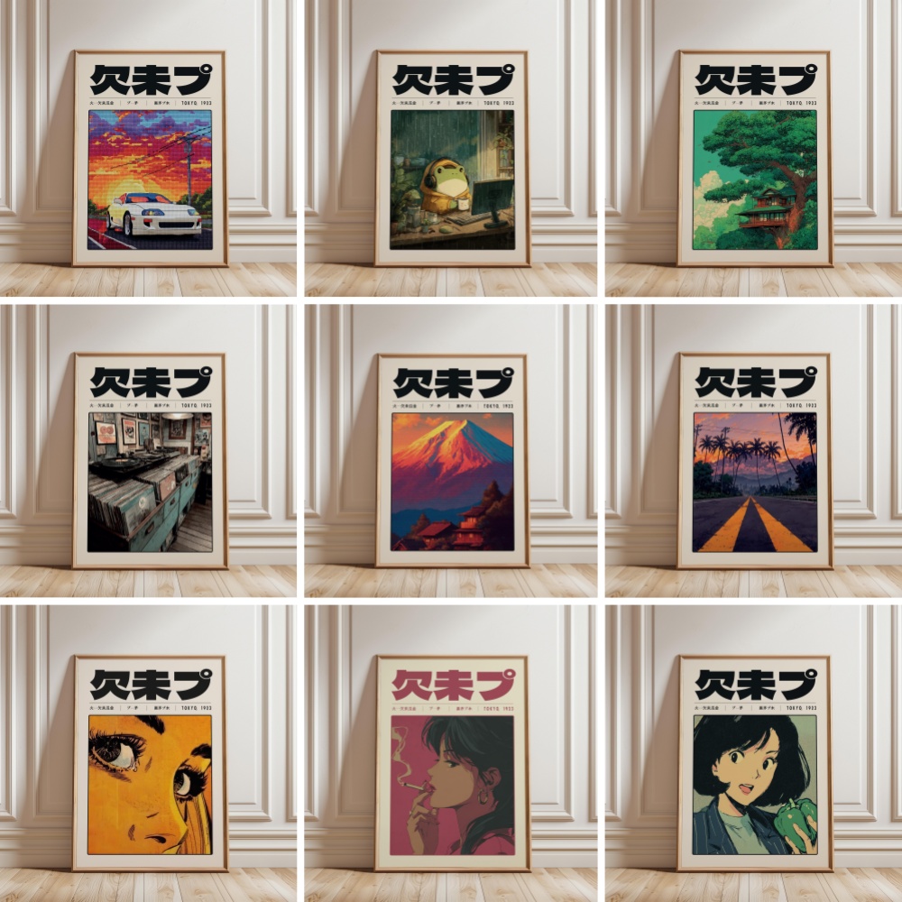 Japanese Lifestyle And Culture - Retro Tokyo Vaporwave Popcultuur Posters Japanse